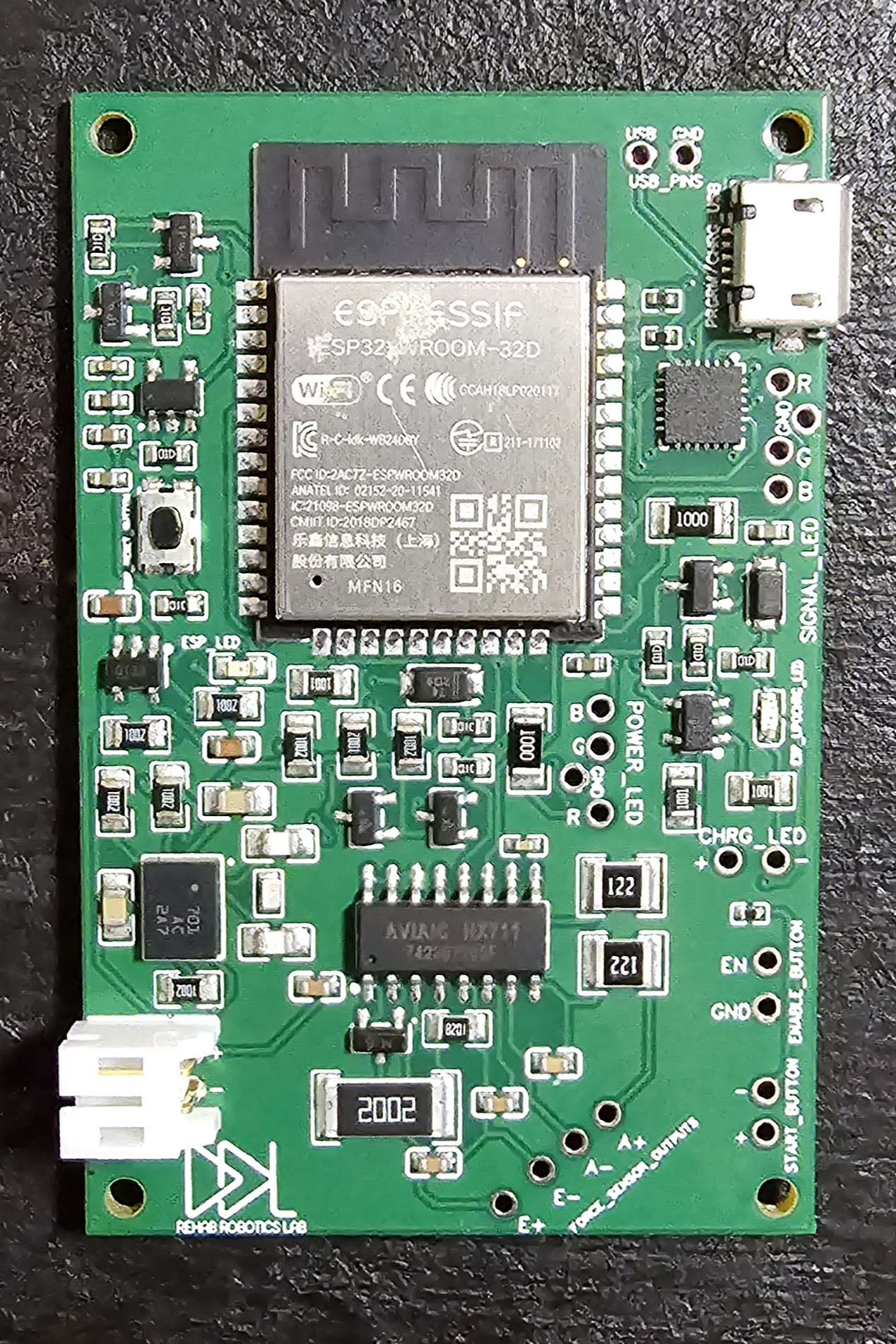 Assembled Shoulder Sensor PCB